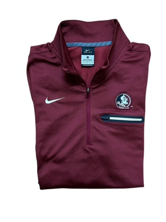 Other - Florida State University Seminoles Nike 1/4 Zip Jacket Mens L Dri-Fit Pullover